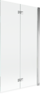 Mexen Mist двукрилен десен параван за баня 100 x 150 cm, прозрачен, хром - 8A9-100-002-01-00-P