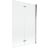 Mexen Mist параван за вана 2-крилен десен 120 x 150 см, прозрачен, хром - 8A9-120-002-01-00-P