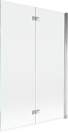 Mexen Mist параван за вана 2-крилен десен 120 x 150 см, прозрачен, хром - 8A9-120-002-01-00-P