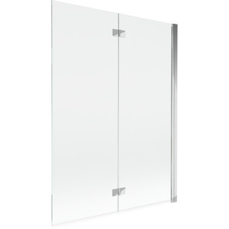 Mexen Mist параван за вана, двукрилен, десен 130 x 150 см, прозрачен, хром - 8A9-130-002-01-00-P
