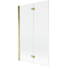 Mexen Mist душ параван 2-крила ляв 110 x 150 см, прозрачен, златен - 8A9-110-002-50-00-L