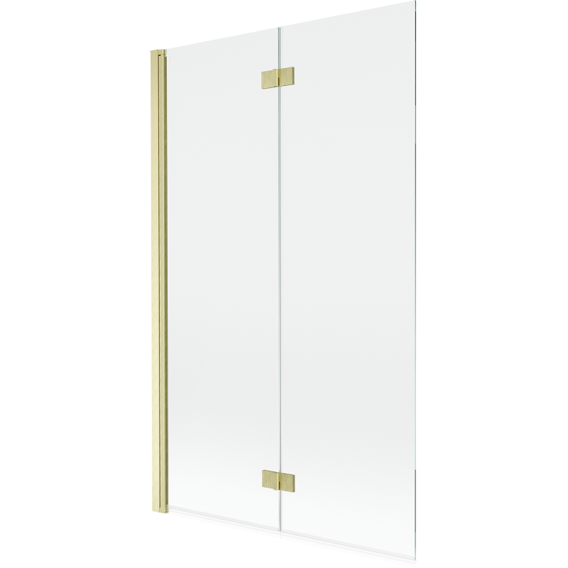 Mexen Mist двукрило душ параван, ляв, 110 x 150 см, прозрачен, златисто матиран - 8A9-110-002-55-00-L