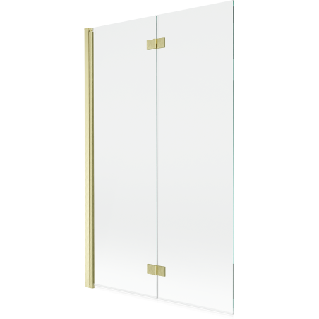 Mexen Mist двукрило душ параван, ляв, 110 x 150 см, прозрачен, златисто матиран - 8A9-110-002-55-00-L