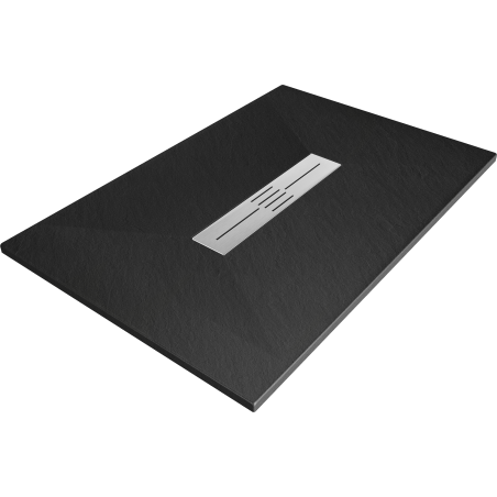 Правоъгълно корито Mexen Toro SMC 120 x 80 cm, черно - 43708012