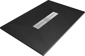 Правоъгълно корито Mexen Toro SMC 120 x 80 cm, черно - 43708012