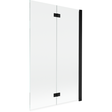 Mexen Mist душ параван 2-панелен десен 110 x 150 см, прозрачен, черен - 8A9-110-002-70-00-P