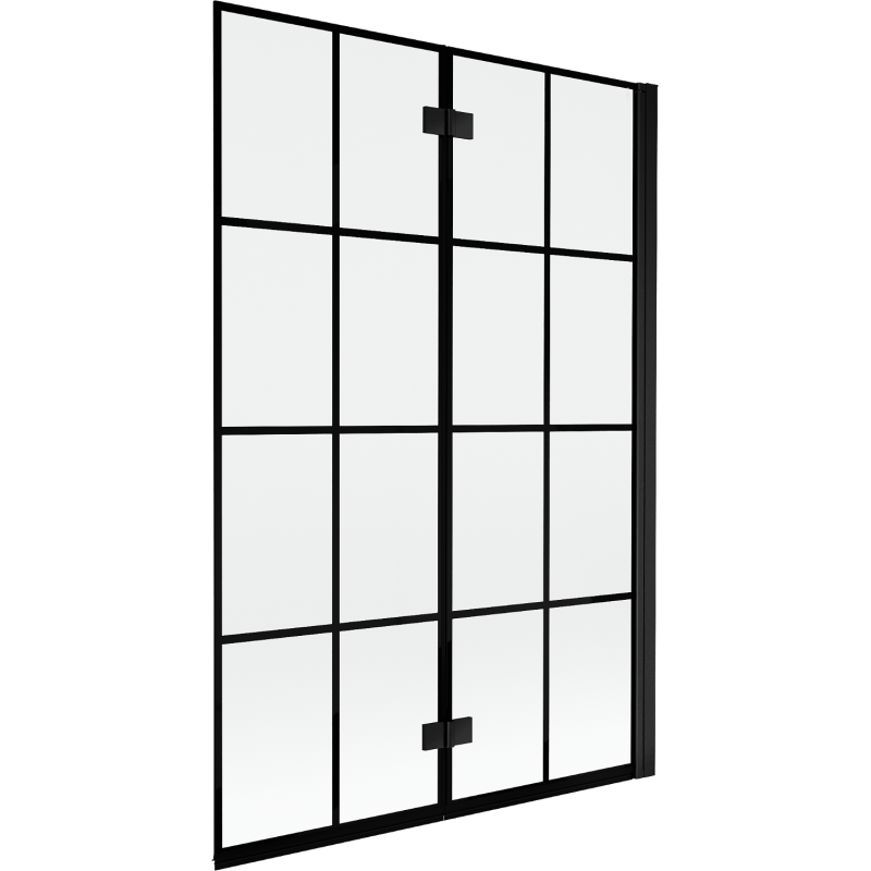 Mexen Mist душ кабина 2-крилна дясна 120 x 150 см, черна решетка, черен - 8A9-120-002-70-77-P