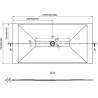 Mexen Toro правоъгълен душов поддон SMC 200 x 80 см, черен - 43708020