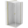 Mexen Mist-B душ кабина с врати 80 x 80 см, прозрачна, златна - 8A2T-080-080-50-00