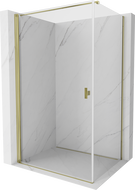 Mexen Mist-B сгъваем душ кабина 70 x 90 см, прозрачна, златна - 8A2T-070-090-50-00