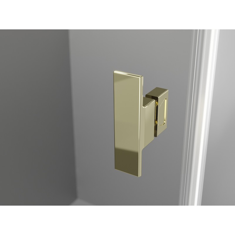 Mexen Mist-B душ кабина с отваряеми врати 90 x 95 см, прозрачна, златна - 8A2T-090-095-50-00