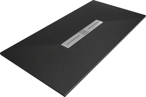Правоъгълно корито Mexen Toro SMC 160 x 90 cm, черно - 43709016
