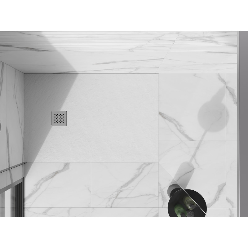 Mexen Stone+ правоъгълна композитна душ кабина 90 x 70 см, бяла - 44107090