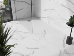 Mexen Stone+ композитен душ паралелепипед 120 x 70 см, бял - 44107012