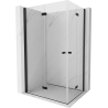 Mexen Mist-F Duo сгъваема душ кабина 80 x 90 см, прозрачна, черна - 8A6-080L-090P-70-00