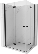 Mexen Mist-F Duo сгъваема душ кабина 80 x 90 см, прозрачна, черна - 8A6-080L-090P-70-00