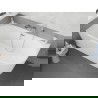 Mexen Silo самостоятелно стояща ъглова лява вана с оребряване 170 x 80 см, бяла, хромиран преливник - 52891708000L-01