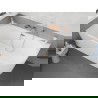 Mexen Silo свободностояща вана ъглова лява гофрирана 170 x 80 cm, бяла, преливник розово злато - 52891708000L-60