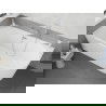 Mexen Silo свободно стояща вана лява ребриста 170 x 80 см, бяла, преливник на четка никел - 52891708000L-97