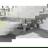 Mexen Silo свободно стояща вана лява ребриста 170 x 80 см, бяла, преливник на четка никел - 52891708000L-97