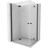 Mexen Mist-F Duo сгъваема душ кабина 120 x 90 см, прозрачна, черна - 8A6-120L-090P-70-00