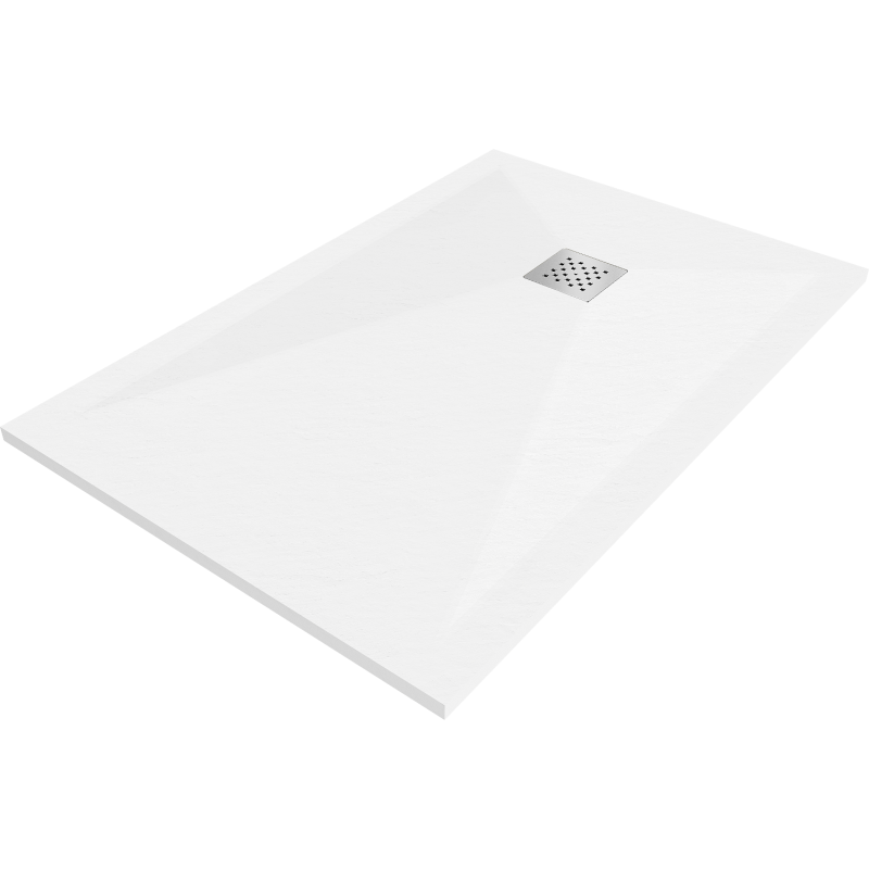 Mexen Stone+ правоъгълно композитно корито 90 x 80 см, бяло - 44108090