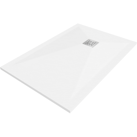 Mexen Stone+ композитен душ кабина правоъгълна 100 x 80 см, бял - 44108010