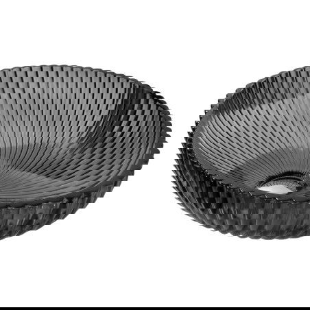 Mexen Zira стъклена мивка за монтаж върху плот 53 x 35 cm, черна - 24175370