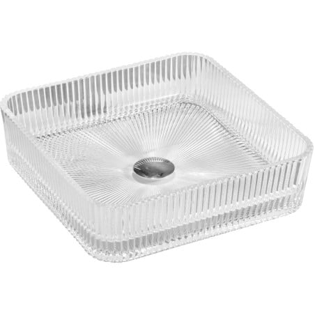 Mexen Nira стъклена умивалник за поставяне на плот 39 x 39 см, прозрачен - 24203900