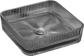 Mexen Nira стъклена умивалник за плот 39 x 39 см, черна - 24203970