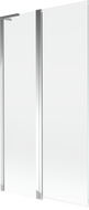 Mexen Mist L параван за вана с 2 крила 100 x 150 см, прозрачен, хром - 8A9L-100-011-01-00