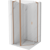 Mexen Mist L петоъгълна врата за душ кабина 80 x 80 см, прозрачна, четкана мед - 8A8L-080-080-65-00