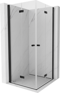 Mexen Mist-F Duo сгъваема душ кабина 115 x 115 см, прозрачна, черна - 8A6-115L-115P-70-00