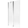 Mexen Mist параван за вана 2-крилен 100 x 150 см, прозрачен, хром - 8A9-100-011-01-00