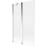 Mexen Mist двукрилен параван за вана 110 x 150 см, прозрачен, хром - 8A9-110-011-01-00