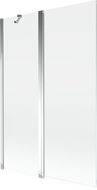 Mexen Mist преграда за вана 2-крила 120 x 150 см, прозрачна, хром - 8A9-120-011-01-00