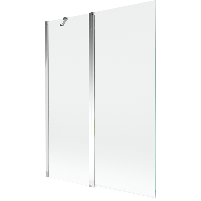 Mexen Mist параван за вана 2-крилен 130 x 150 см, прозрачен, хром - 8A9-130-011-01-00