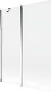 Mexen Mist параван за вана 2-крилен 130 x 150 см, прозрачен, хром - 8A9-130-011-01-00