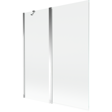 Mexen Mist двукрилен параван за вана 140 x 150 см, прозрачен, хром - 8A9-140-011-01-00