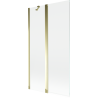 Mexen Mist параван за вана 2-крилен 100 x 150 см, прозрачен, златист - 8A9-100-011-50-00