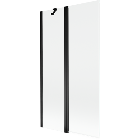 Mexen Mist двукрилен параван за вана 100 x 150 cm, прозрачен, черен - 8A9-100-011-70-00