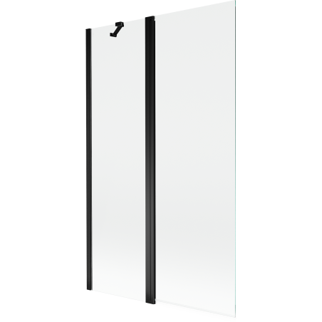 Mexen Mist параван за вана с 2 крила 110 x 150 cm, прозрачен, черен - 8A9-110-011-70-00