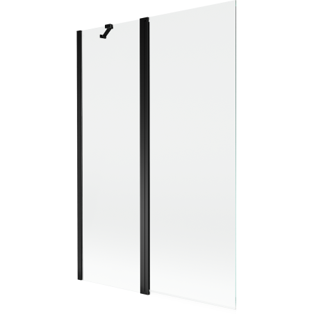 Mexen Mist параван ванна 2-крилен 120 x 150 см, прозрачен, черен - 8A9-120-011-70-00