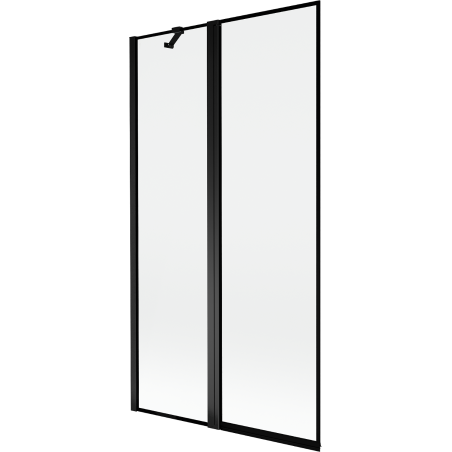 Mexen Mist параван за баня 2-крилен ляв 100 x 150 см, черна рамка, черен - 8A9-100-011-70-70-L