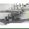 Mexen Silo самостоятелна ъглова дясна вана с релеф 170 x 80 см, бяла, преливник розово злато - 52891708000P-60