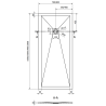 Mexen Stone+ композитен душ-под на правоъгълна форма 160 x 80 см, бял - 44108016