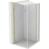 Mexen Mist-B отворена душ кабина 85 x 85 см, прозрачна, златиста четка - 8A2T-085-085-55-00