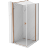 Mexen Mist-B въртяща се душ кабина 70 x 70 см, прозрачна, четкана мед - 8A2T-070-070-65-00