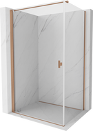 Mexen Mist-B душ кабина отваряема 85 x 80 см, прозрачна, четкан мед - 8A2T-085-080-65-00