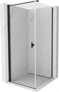 Mexen Mist-B сгъваема душ кабина 80 x 80 см, прозрачна, черна - 8A2T-080-080-70-00